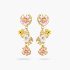 LILY & LAPIS LAZULI POST EARRINGS